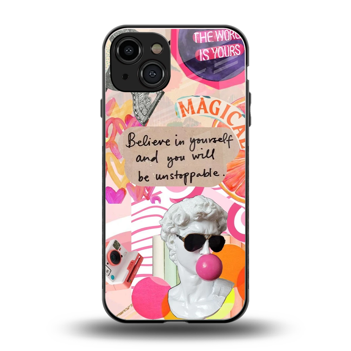 Unstoppable back phone cover | glass case for iphone 15