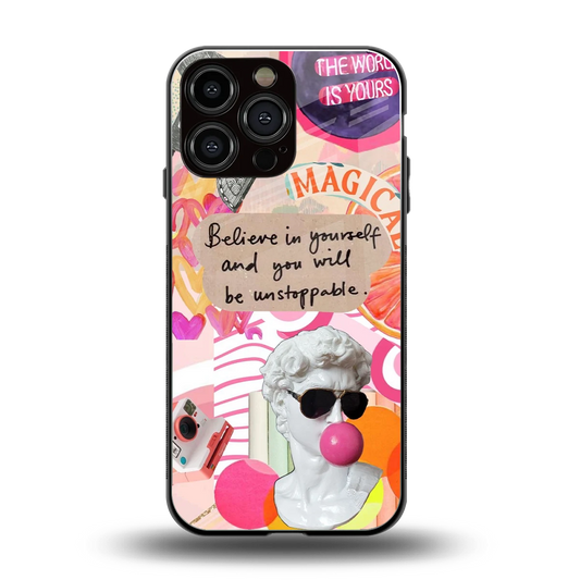 Unstoppable back phone cover | glass case for iphone 16 pro max