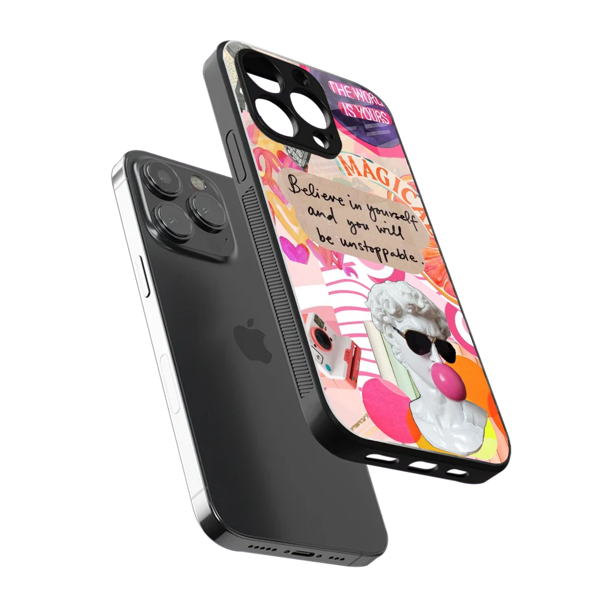 Unstoppable sleek iphone 16 pro max cover with tempered glass back and TPU edges