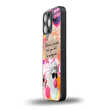 Unstoppable iphone 16 pro max mobile cover | shockproof glass phone case