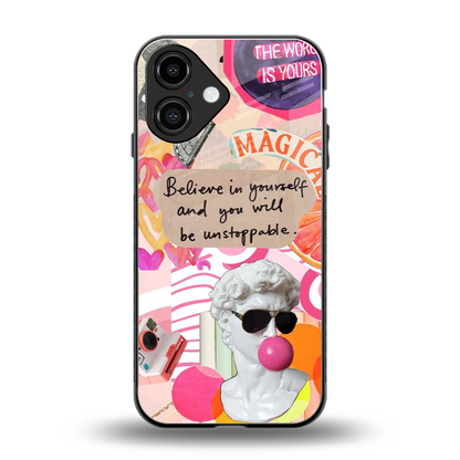 Unstoppable back phone cover | glass case for iphone 16