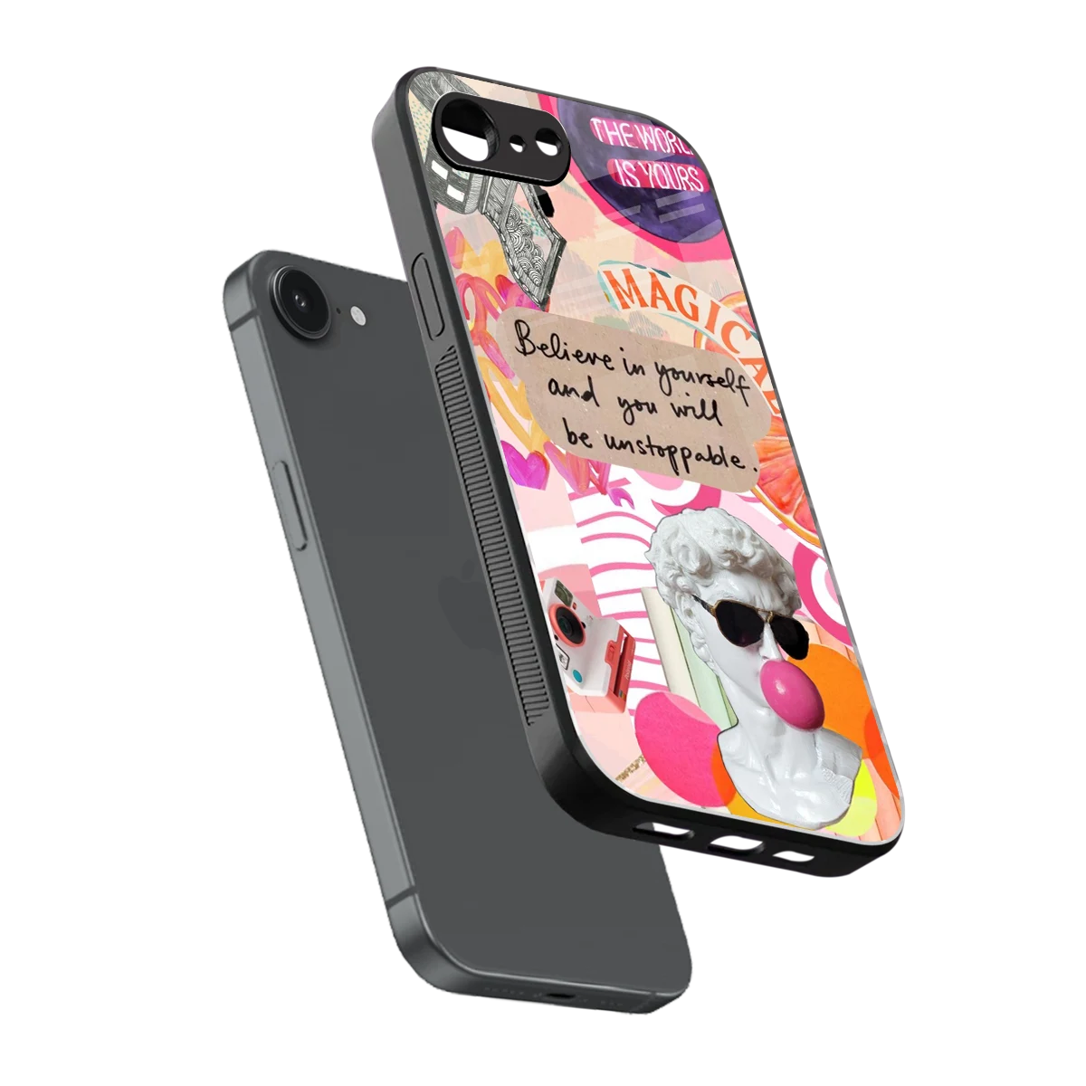 Unstoppable sleek iphone 16e cover with tempered glass back and TPU edges