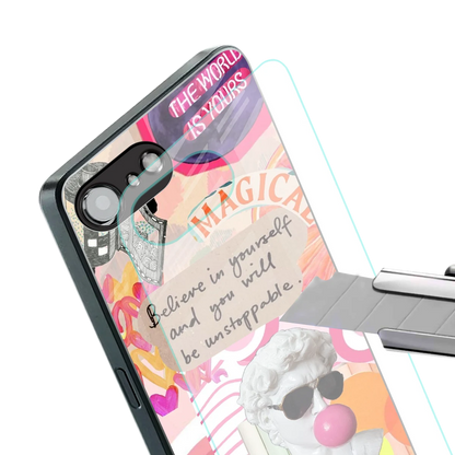 Unstoppable stylish phone case for iphone 16e | glossy glass and slim fit