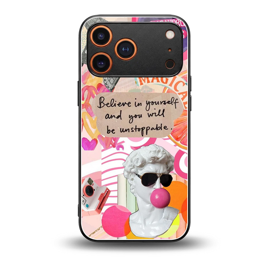 Unstoppable back phone cover | glass case for iphone 17 pro max