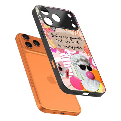 Unstoppable sleek iphone 17 pro cover with tempered glass back and TPU edges