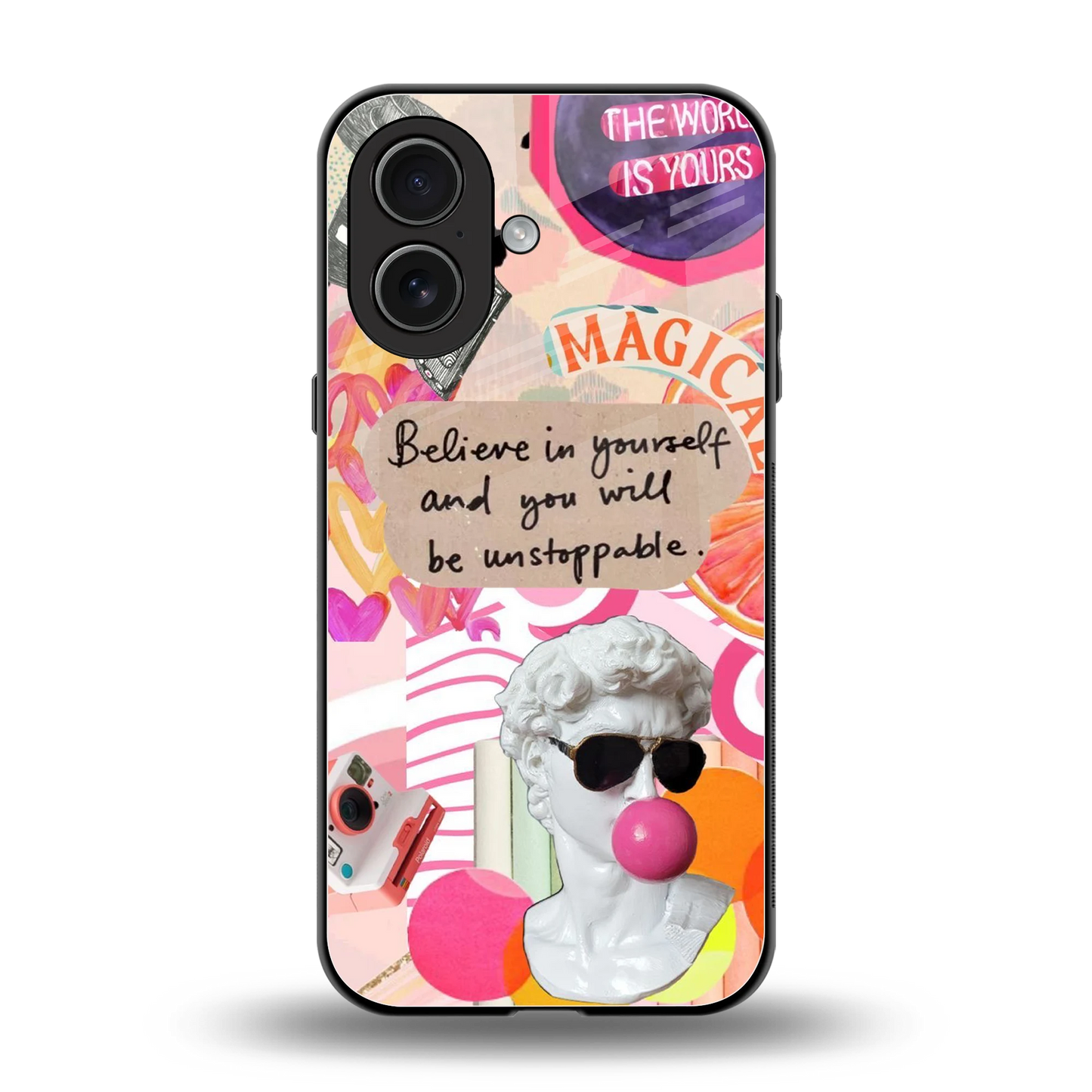 Unstoppable back phone cover | glass case for iphone 17