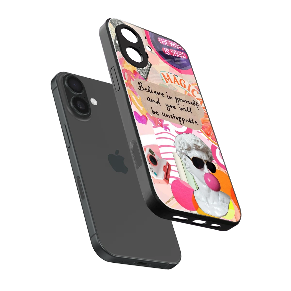 Unstoppable sleek iphone 17 cover with tempered glass back and TPU edges