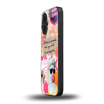 Unstoppable iphone 17 mobile cover | shockproof glass phone case