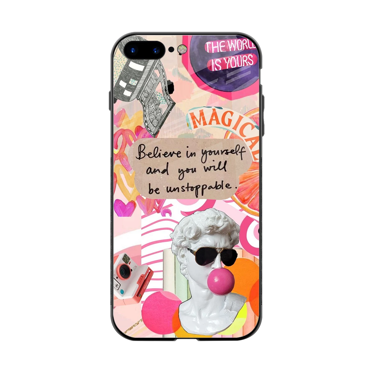 Unstoppable back phone cover | glass case for iphone 8 plus