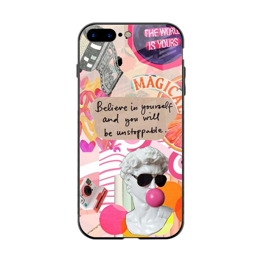 Unstoppable back phone cover | glass case for iphone 8 plus