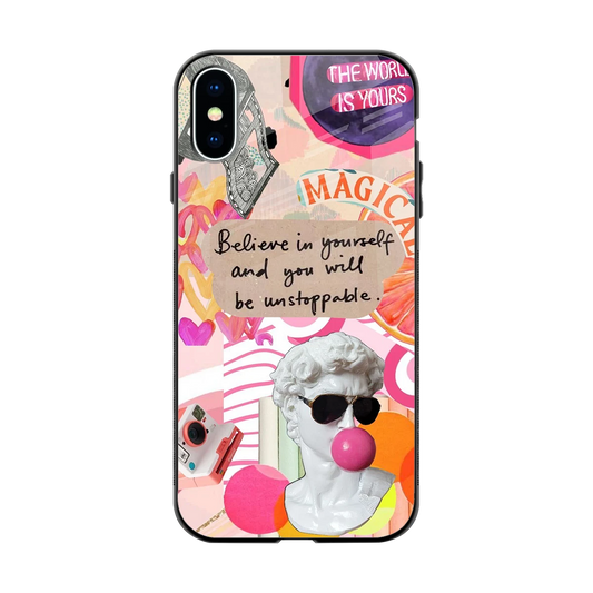 Unstoppable back phone cover | glass case for iphone x