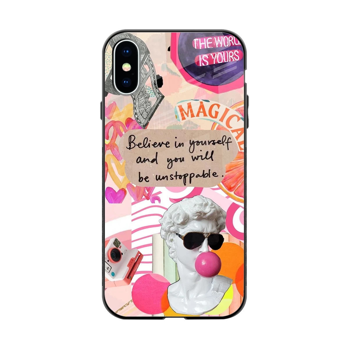Unstoppable back phone cover | glass case for iphone xs