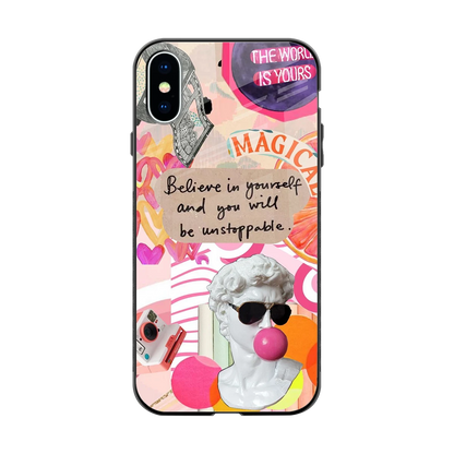 Unstoppable back phone cover | glass case for iphone xs