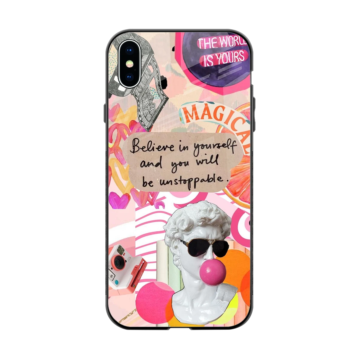 Unstoppable back phone cover | glass case for iphone xs max
