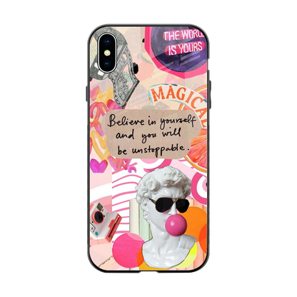 Unstoppable back phone cover | glass case for iphone xs max
