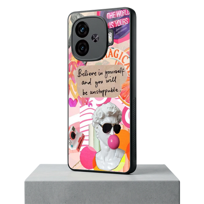 Unstoppable iqoo neo 10r 5g mobile cover | shockproof glass phone case