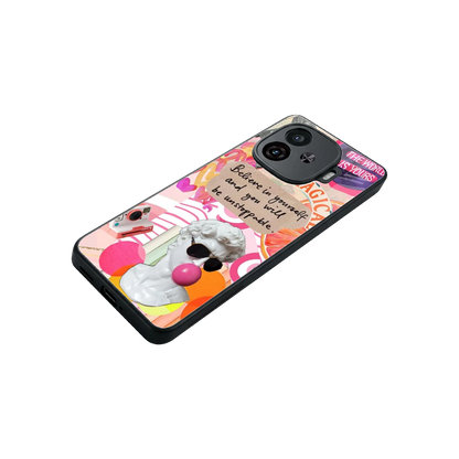 Unstoppable stylish phone case for iqoo neo 10r 5g | glossy glass and slim fit