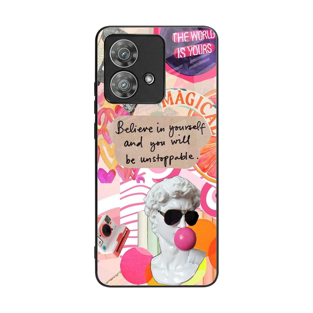 Unstoppable back phone cover | glass case for motorola edge 40 neo 5g