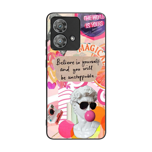 Unstoppable back phone cover | glass case for motorola edge 40 neo 5g