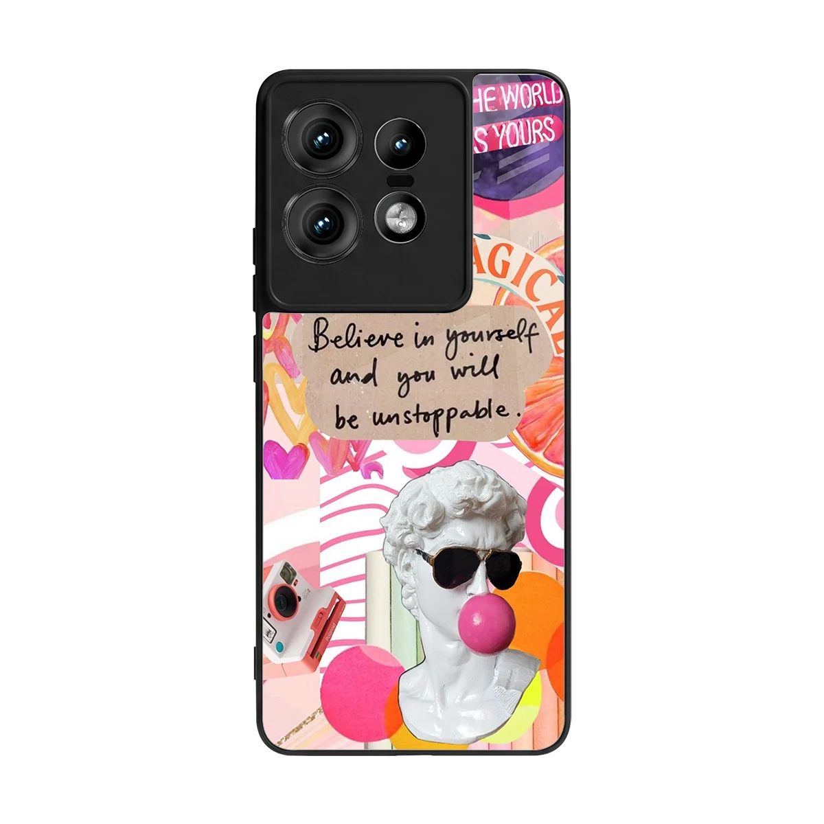 Unstoppable back phone cover | glass case for motorola edge 50 pro