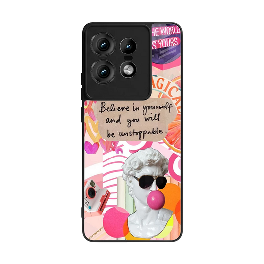 Unstoppable back phone cover | glass case for motorola edge 50 pro