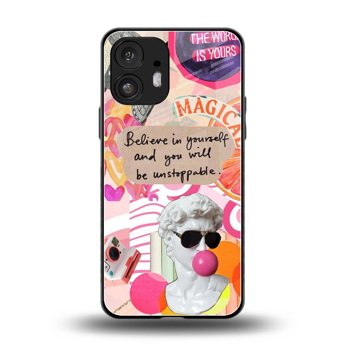 Unstoppable back phone cover | glass case for nothing phone 2
