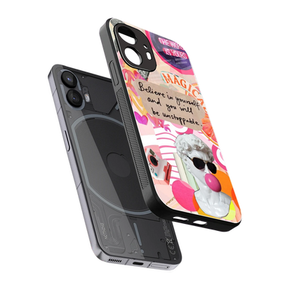Unstoppable sleek nothing phone 2 cover with tempered glass back and TPU edges