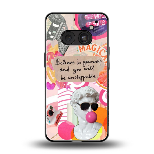 Unstoppable back phone cover | glass case for nothing phone 2a