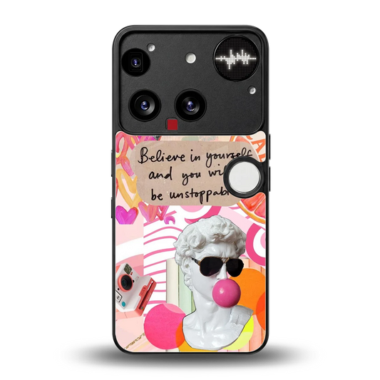 Unstoppable back phone cover | glass case for nothing phone 3