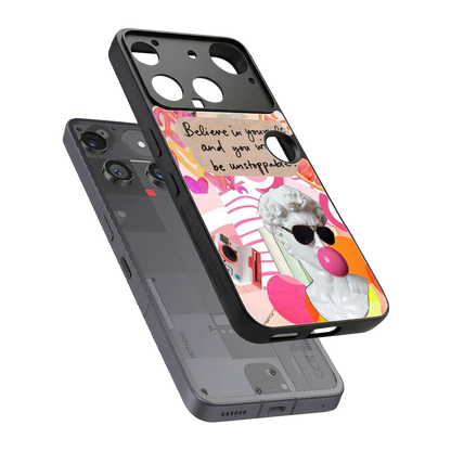 Unstoppable sleek nothing phone 3 cover with tempered glass back and TPU edges