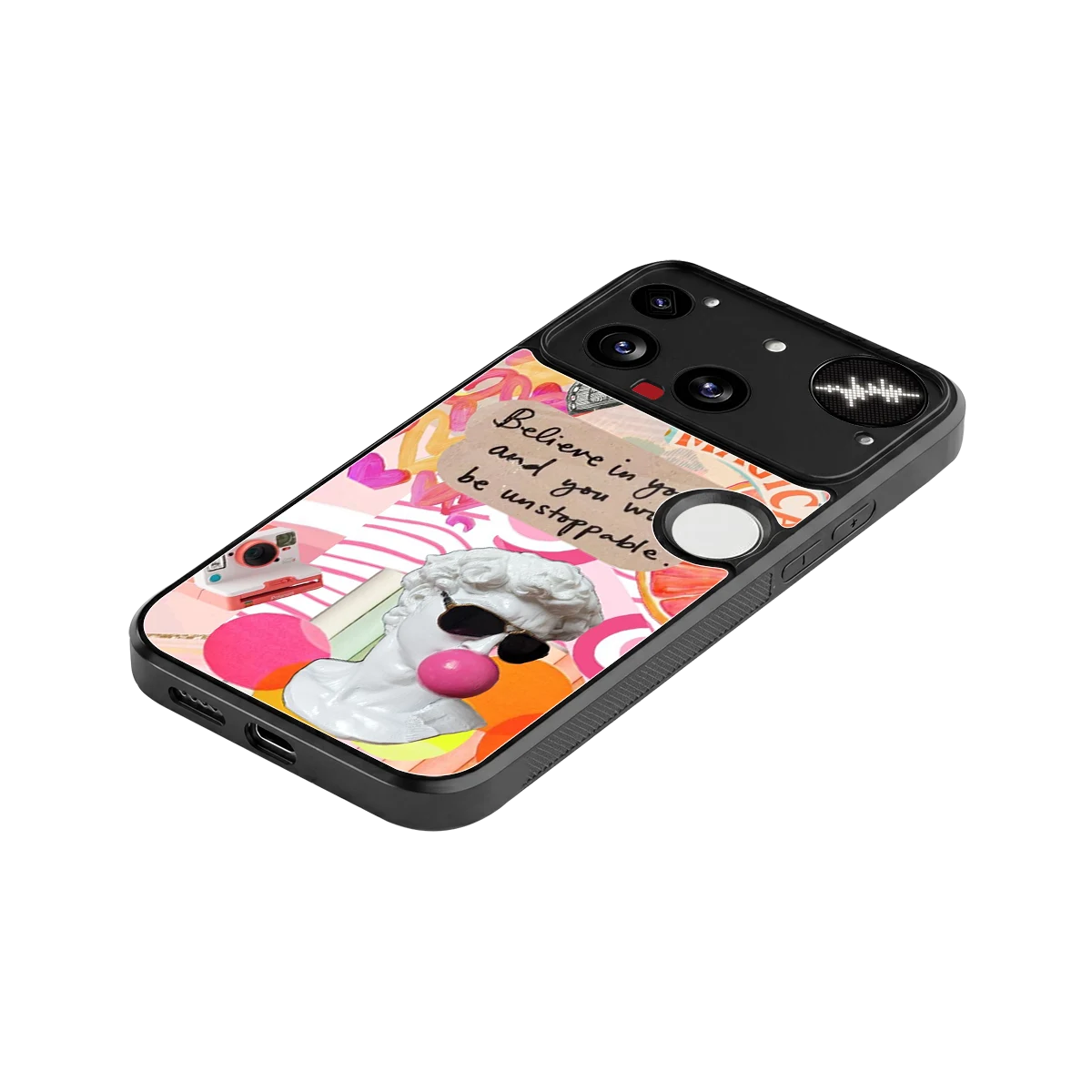 Unstoppable stylish phone case for nothing phone 3 | glossy glass and slim fit