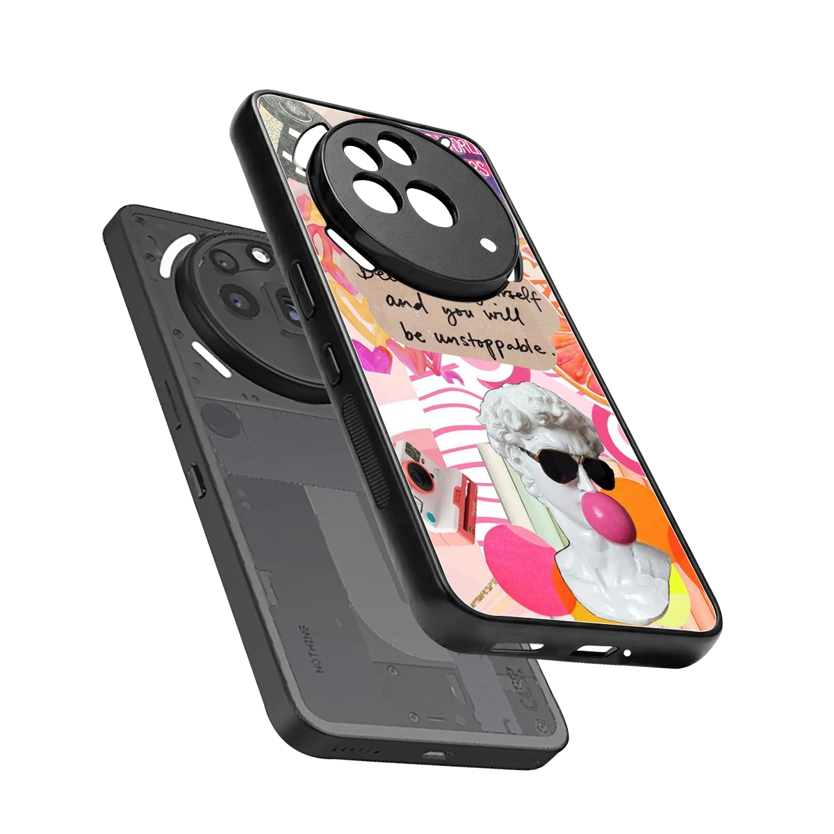 Unstoppable sleek nothing phone 3a pro cover with tempered glass back and TPU edges
