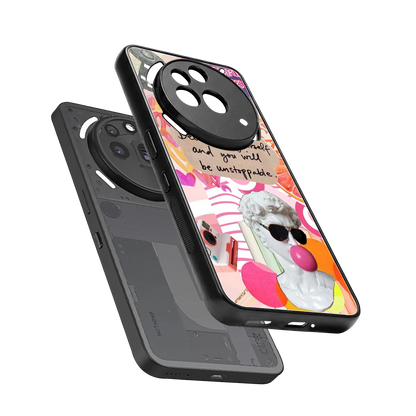 Unstoppable sleek nothing phone 3a pro cover with tempered glass back and TPU edges
