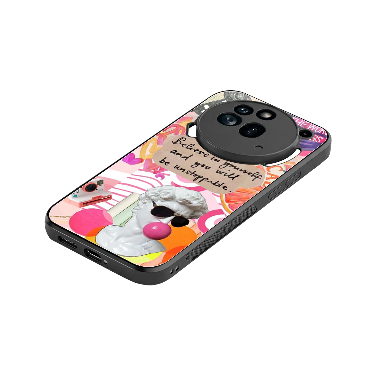 Unstoppable stylish phone case for nothing phone 3a pro | glossy glass and slim fit