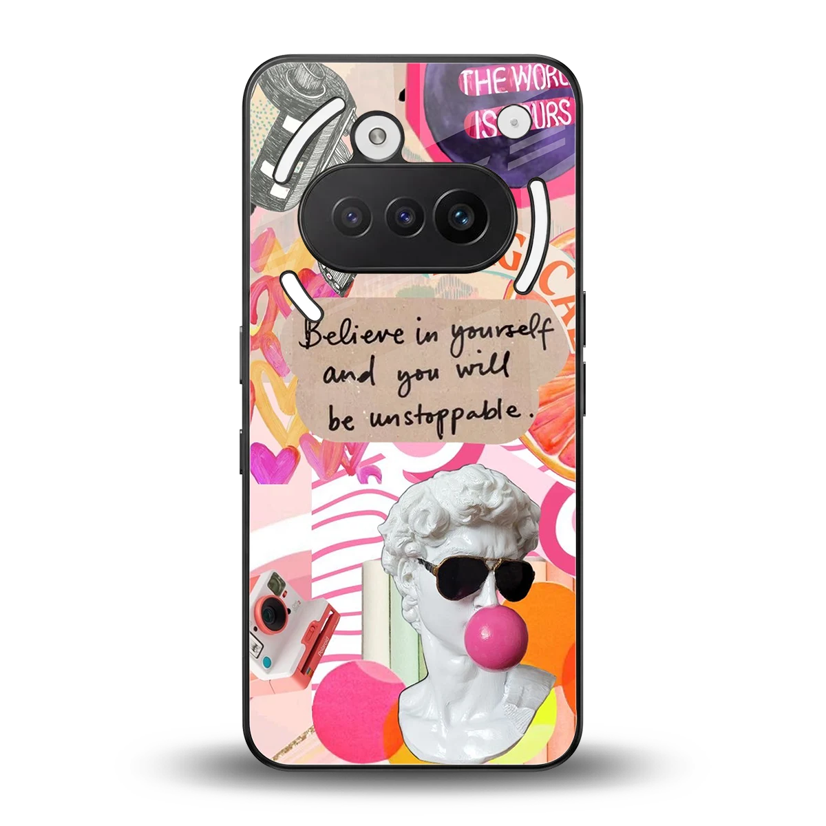 Unstoppable back phone cover | glass case for nothing phone 3a