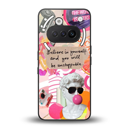 Unstoppable back phone cover | glass case for nothing phone 3a