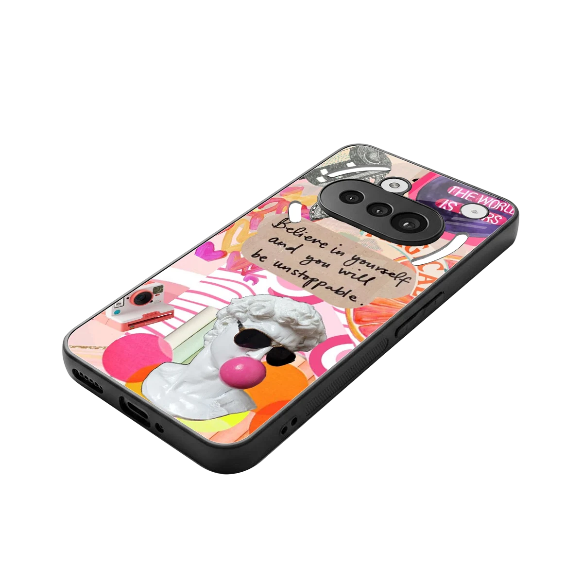 Unstoppable stylish phone case for nothing phone 3a | glossy glass and slim fit