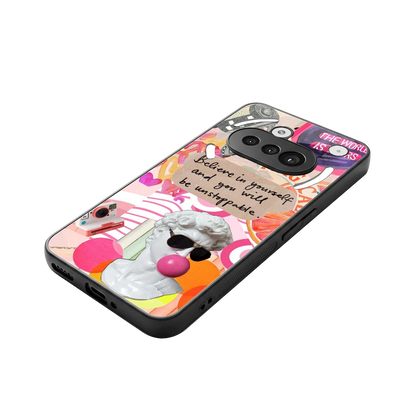 Unstoppable stylish phone case for nothing phone 3a | glossy glass and slim fit