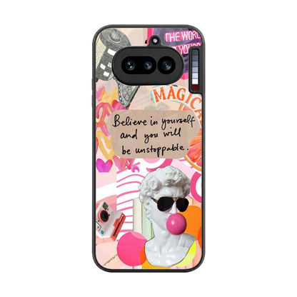 Unstoppable back phone cover | glass case for nothing phone 4a