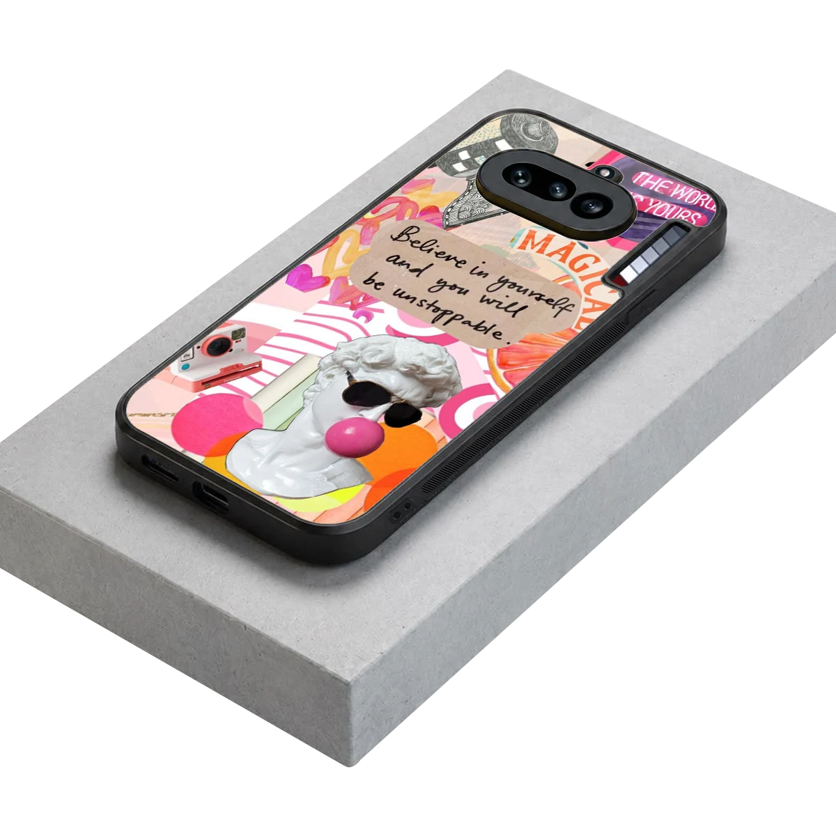 Unstoppable stylish phone case for nothing phone 4a | glossy glass and slim fit