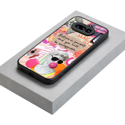 Unstoppable stylish phone case for nothing phone 4a | glossy glass and slim fit
