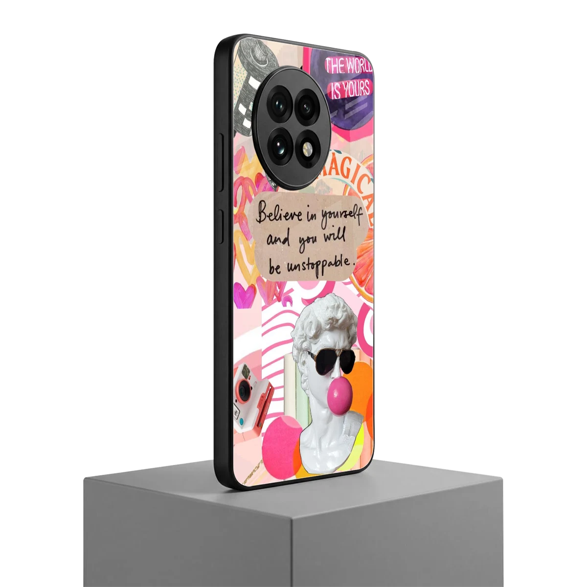 Unstoppable oneplus 13r mobile cover | shockproof glass phone case