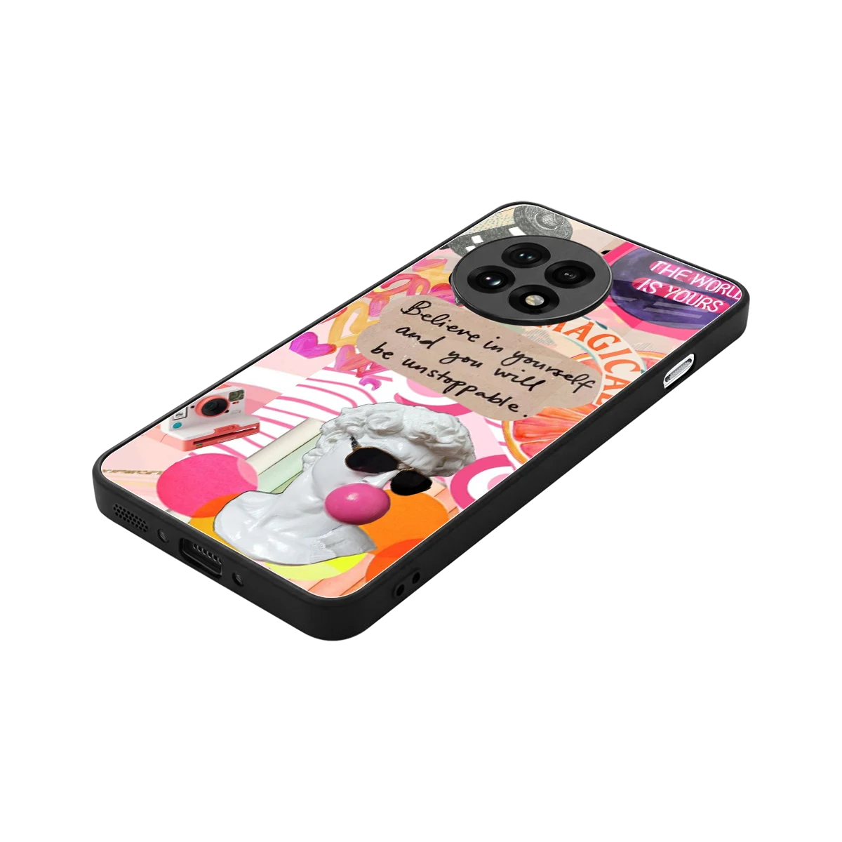 Unstoppable stylish phone case for oneplus 13r | glossy glass and slim fit