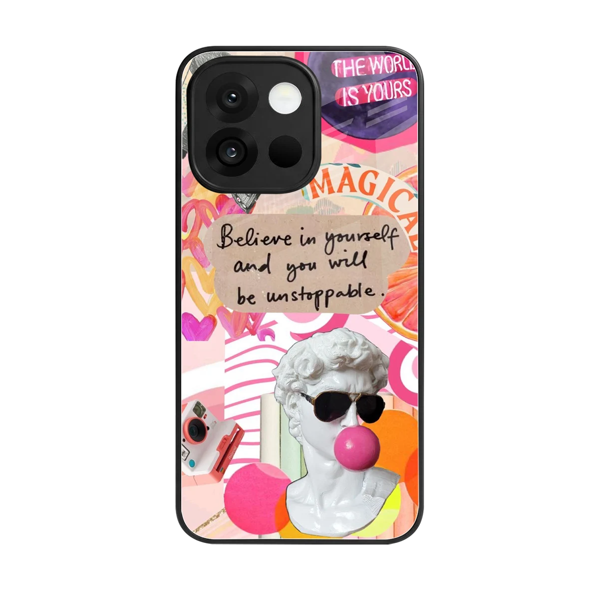 Unstoppable back phone cover | glass case for oneplus 13s