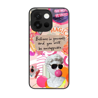 Unstoppable back phone cover | glass case for oneplus 13s