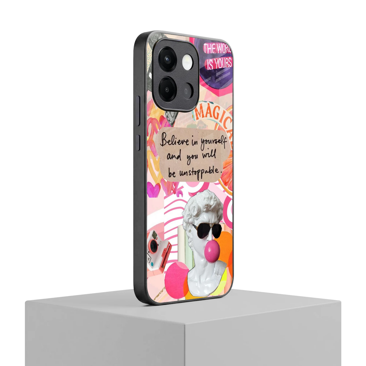 Unstoppable oneplus 13s mobile cover | shockproof glass phone case