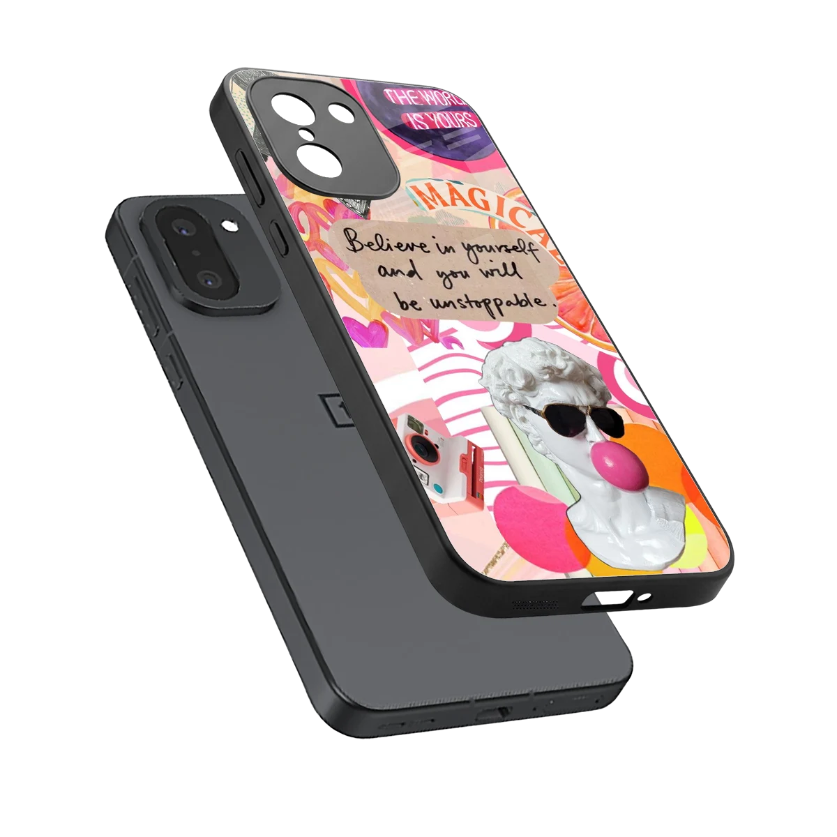 Unstoppable sleek oneplus 15r cover with tempered glass back and TPU edges