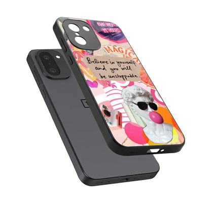 Unstoppable sleek oneplus 15r cover with tempered glass back and TPU edges