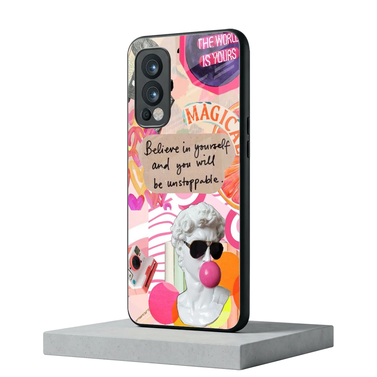 Unstoppable oneplus nord 2 mobile cover | shockproof glass phone case