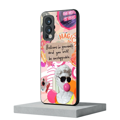 Unstoppable oneplus nord 2 mobile cover | shockproof glass phone case